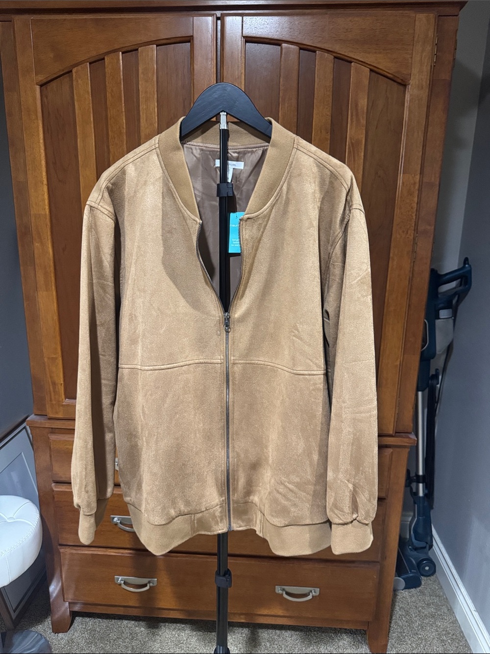 Bomber Jacket in Tan by
